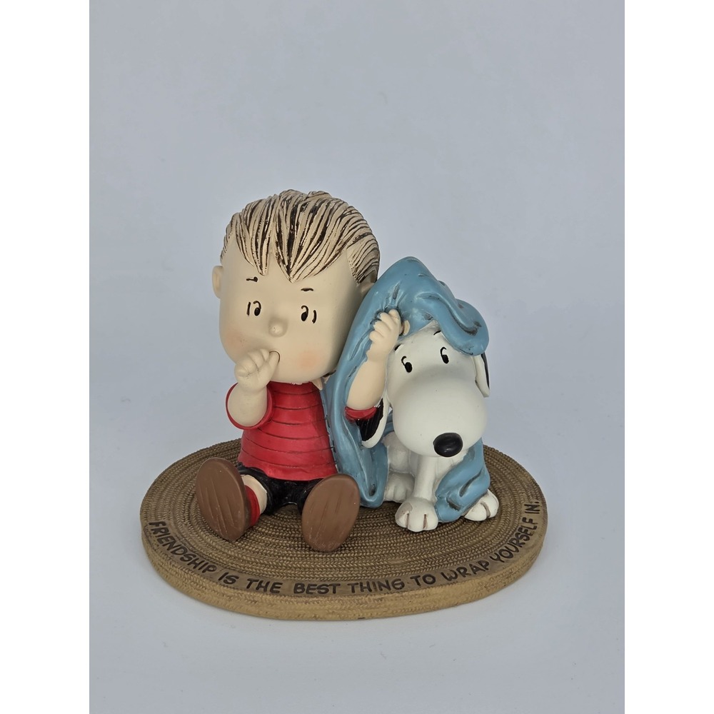 Peanuts® Linus and Snoopy Wrapped in Friendship Hallmark Mini Figurine